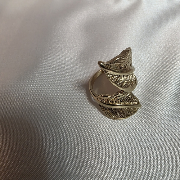 Jewelry - Gold-Tone Sculptural Wide Band Ring - Women's Fashion Jewelry